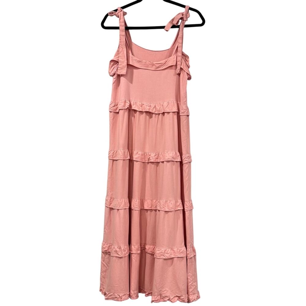 Petal & Pup Tiered Ruffle Midi Dress Designed in Australia Cottagecore Womens S